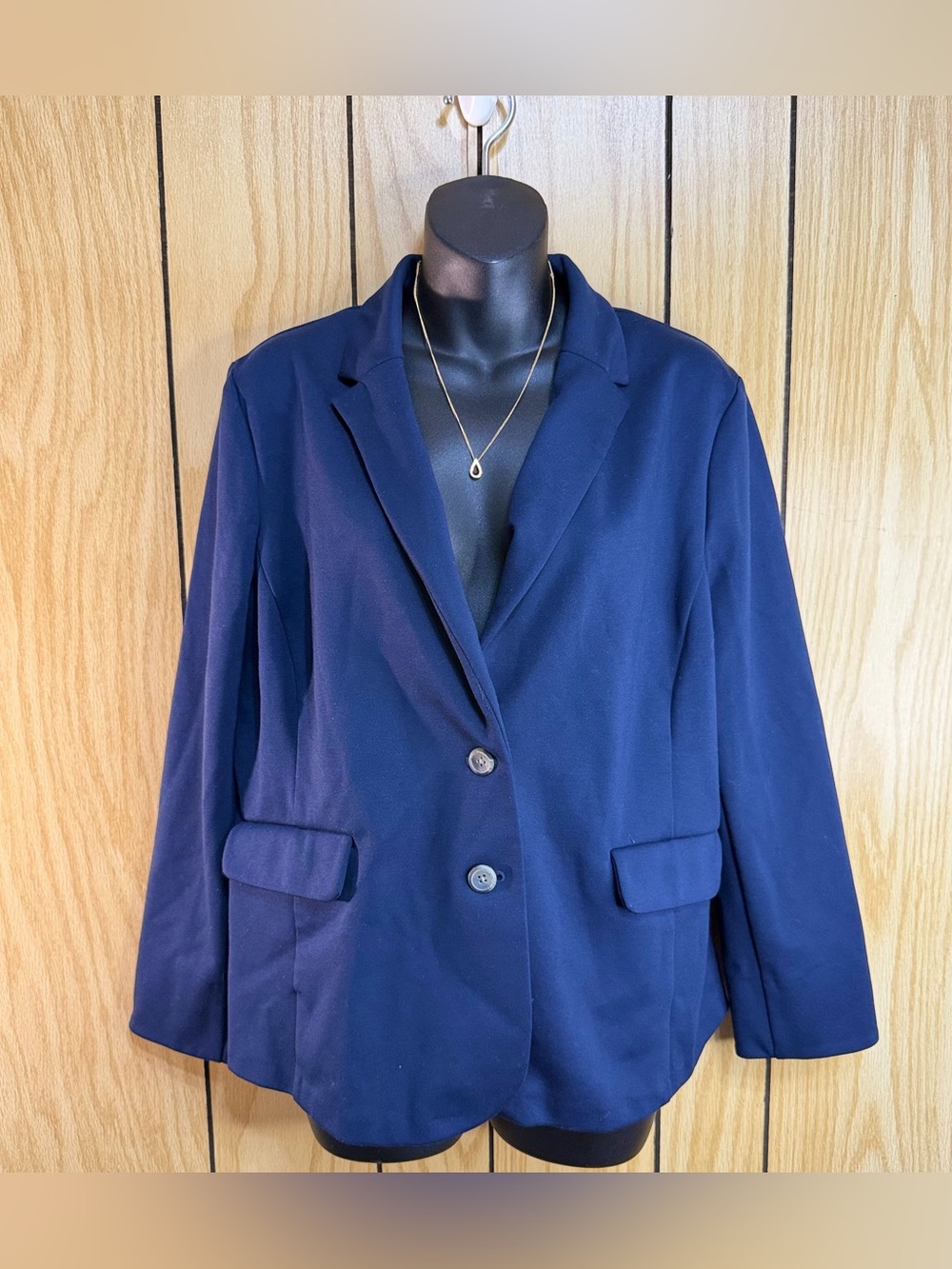 Old Navy Women's Navy Single-Breasted Blazer